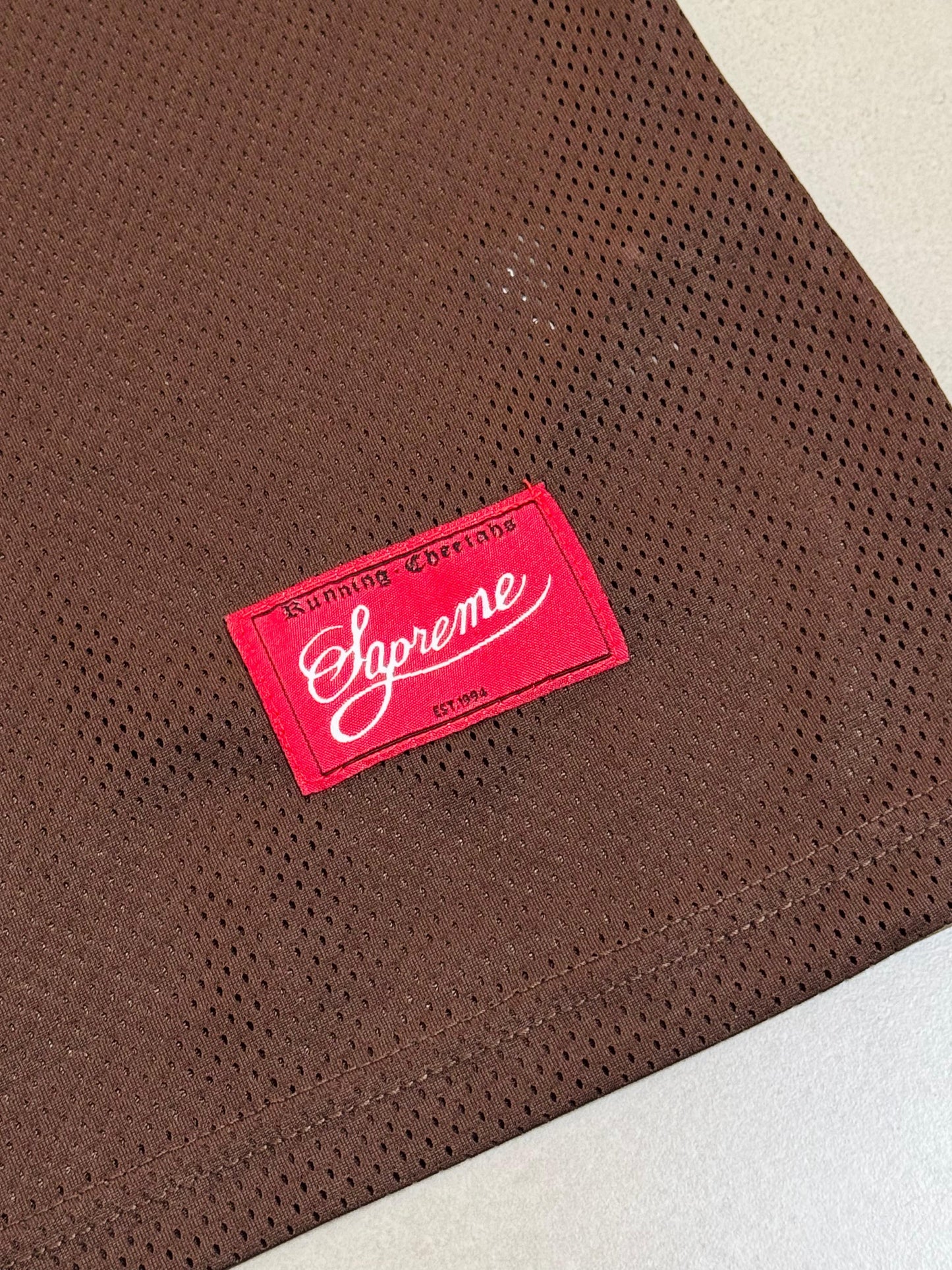 Supreme Jacquard Rib Football Jersey Brown