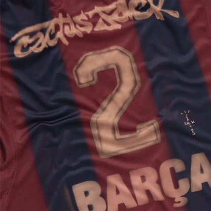 Travis Scott x Nike Camiseta FC Barcelona Retro 2000/01 Home Skeleton