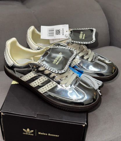 Wales Bonner x adidas Samba Silver Metallic