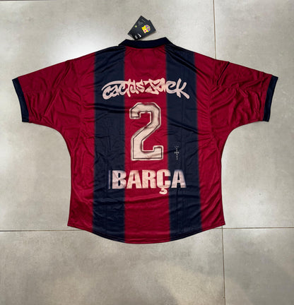 Travis Scott x Nike Camiseta FC Barcelona Retro 2000/01 Home Skeleton