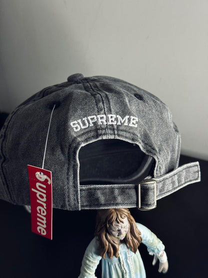 Supreme Pigment Coated S Logo 6-Panel Black