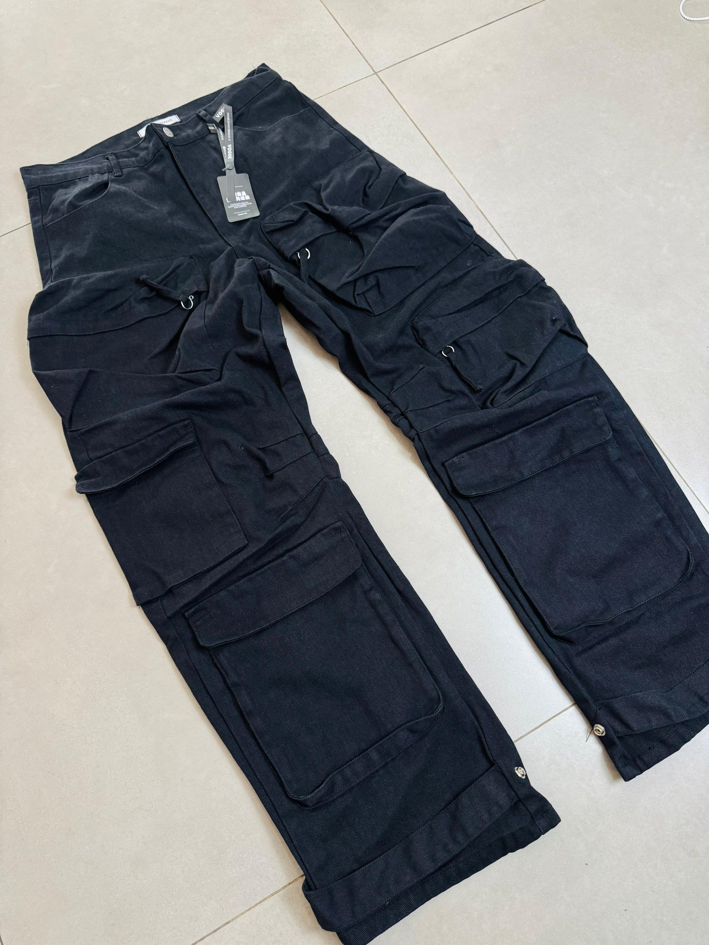 Pants Cargo Utility Black
