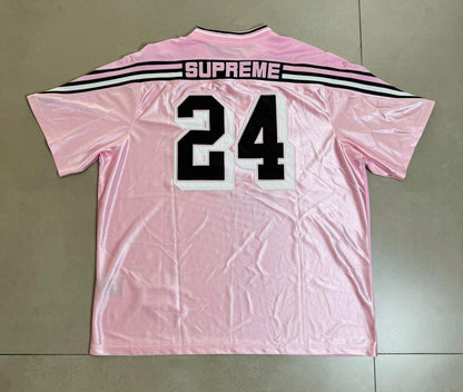 Supreme Jacquard Rib Football Jersey Pink