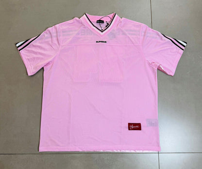 Supreme Jacquard Rib Football Jersey Pink
