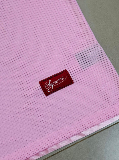 Supreme Jacquard Rib Football Jersey Pink