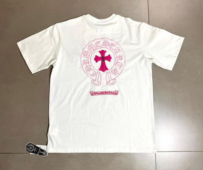 Chrome Hearts Silver Cross Pin White