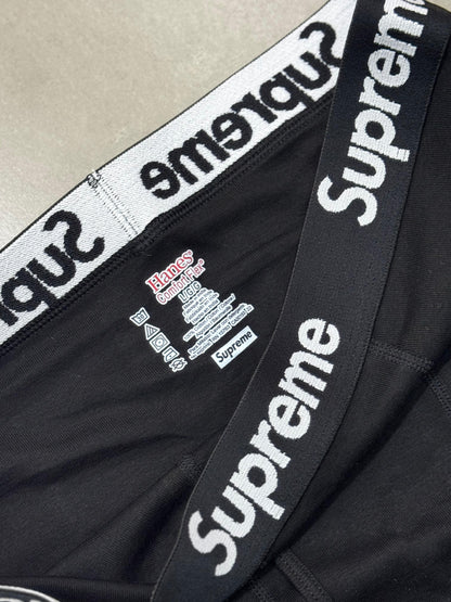 Supreme x Hanes "Boxer Briefs" Black