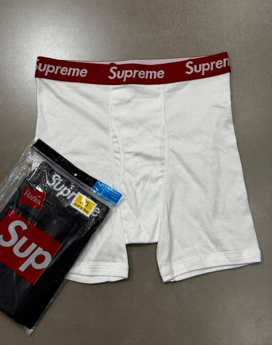 Supreme x Hanes "Boxer Briefs" White