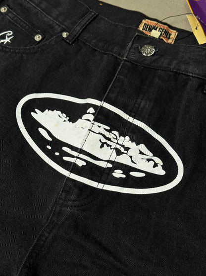 Shorts Corteiz Alcatraz Denim Black