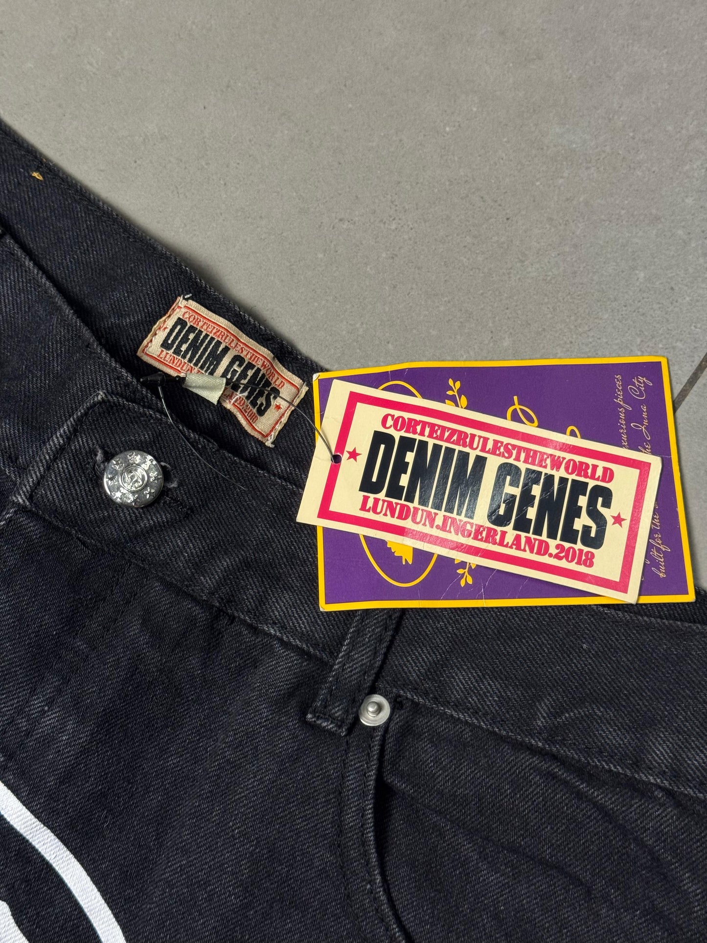 Shorts Corteiz Alcatraz Denim Black