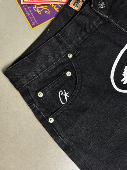 Shorts Corteiz Alcatraz Denim Black