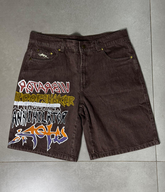 Travis Scott Earthquaker Short Marrom